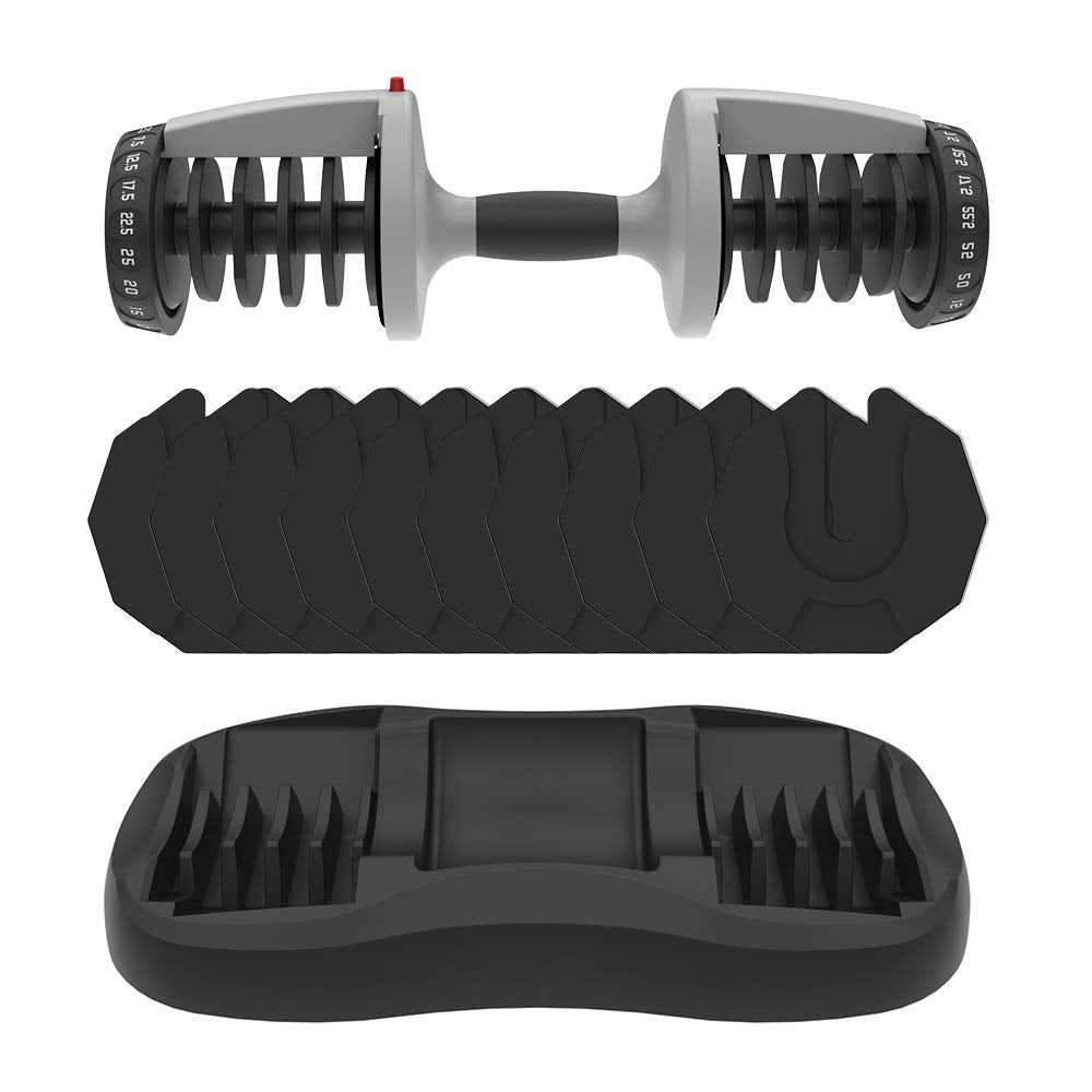 adjustable dumbbell includes