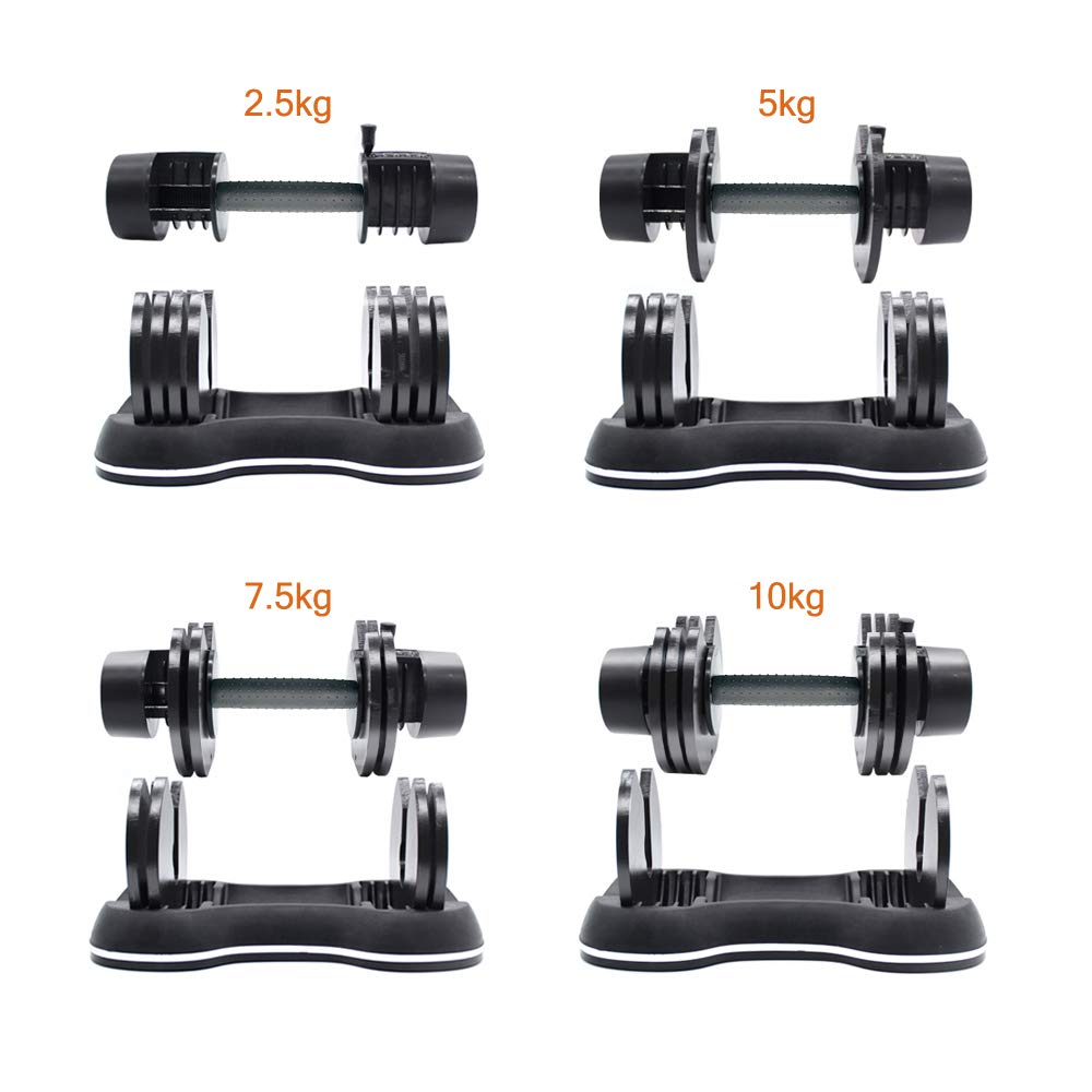 Ativafit Adjustable Dumbbell for Workout Strength Training Fitness Weight Gym (Single)