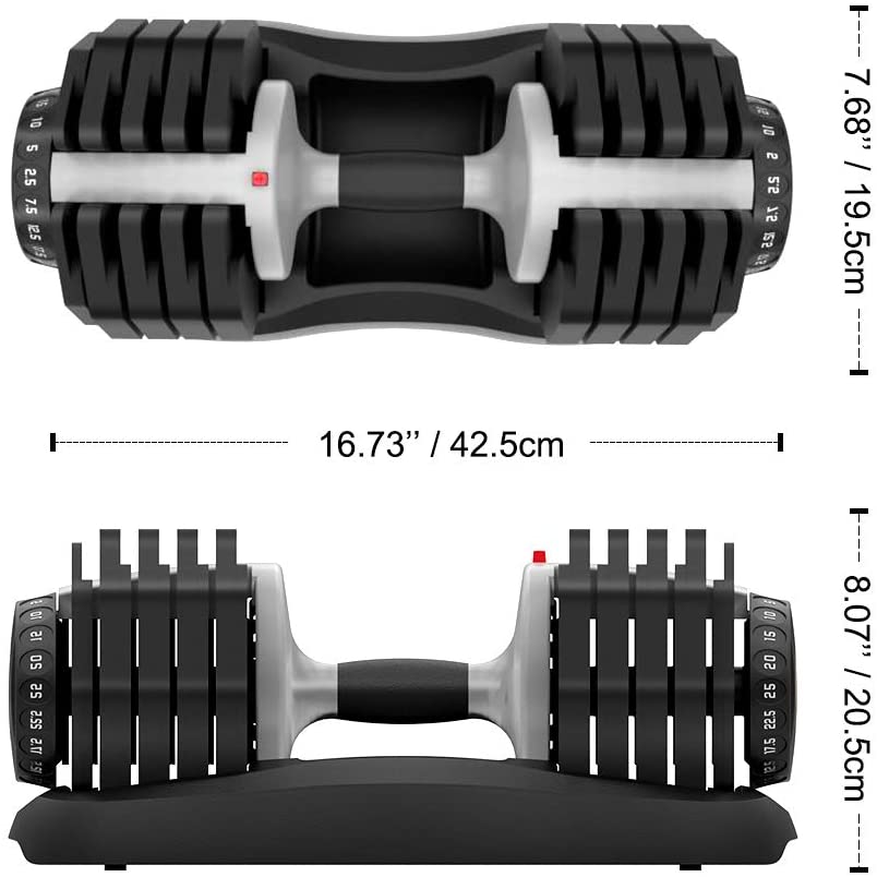 55 Lbs Adjustable Dumbbell Set (Pair) - Limited Low Price Edition
