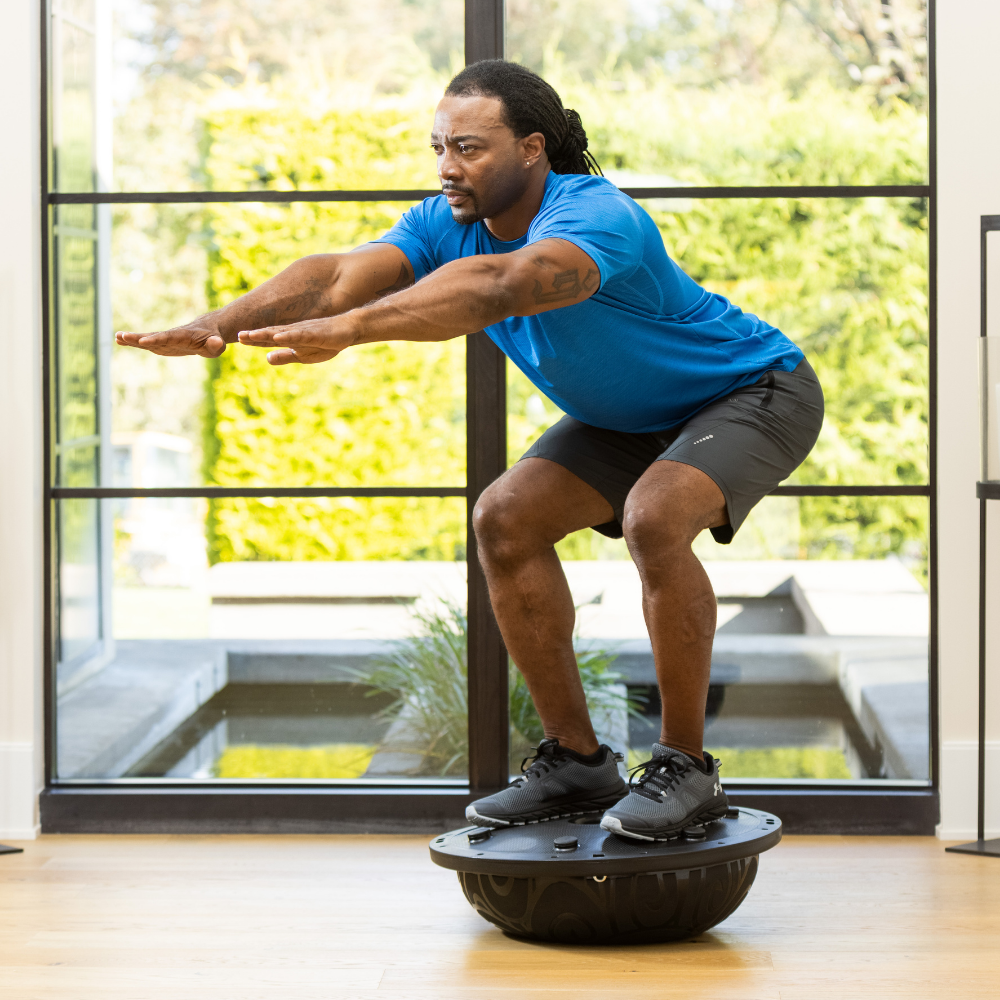 AJ- Sports Bosu Ball Balance Trainer - Fitness - Balance Board - Balance  Board - Half